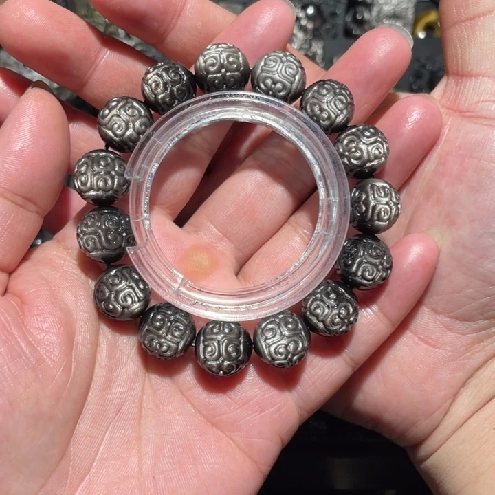 黑曜岩手串未镶嵌丿*扬