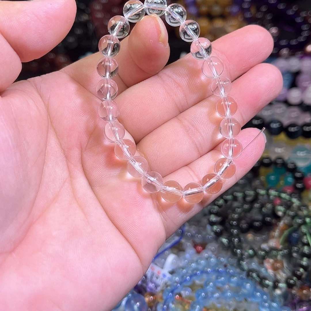 水晶手链未镶嵌天然水晶未镶嵌