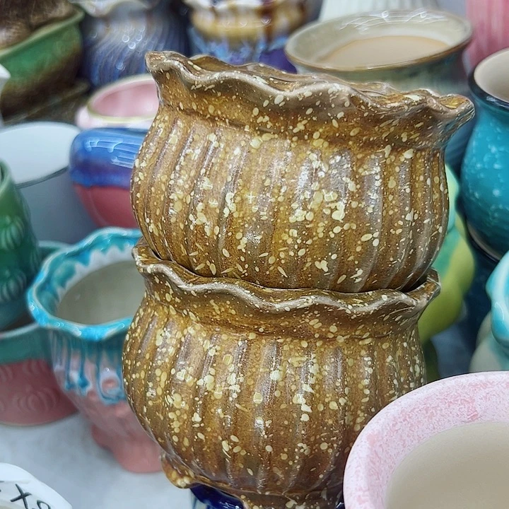 有孔，满10元发货多肉陶瓷花盆