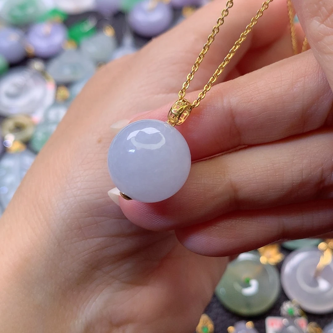 【闪购商品】吊坠(赠链)18K金镶嵌翡翠