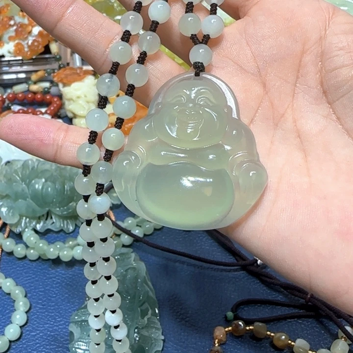 合金蛇纹石玉吊坠