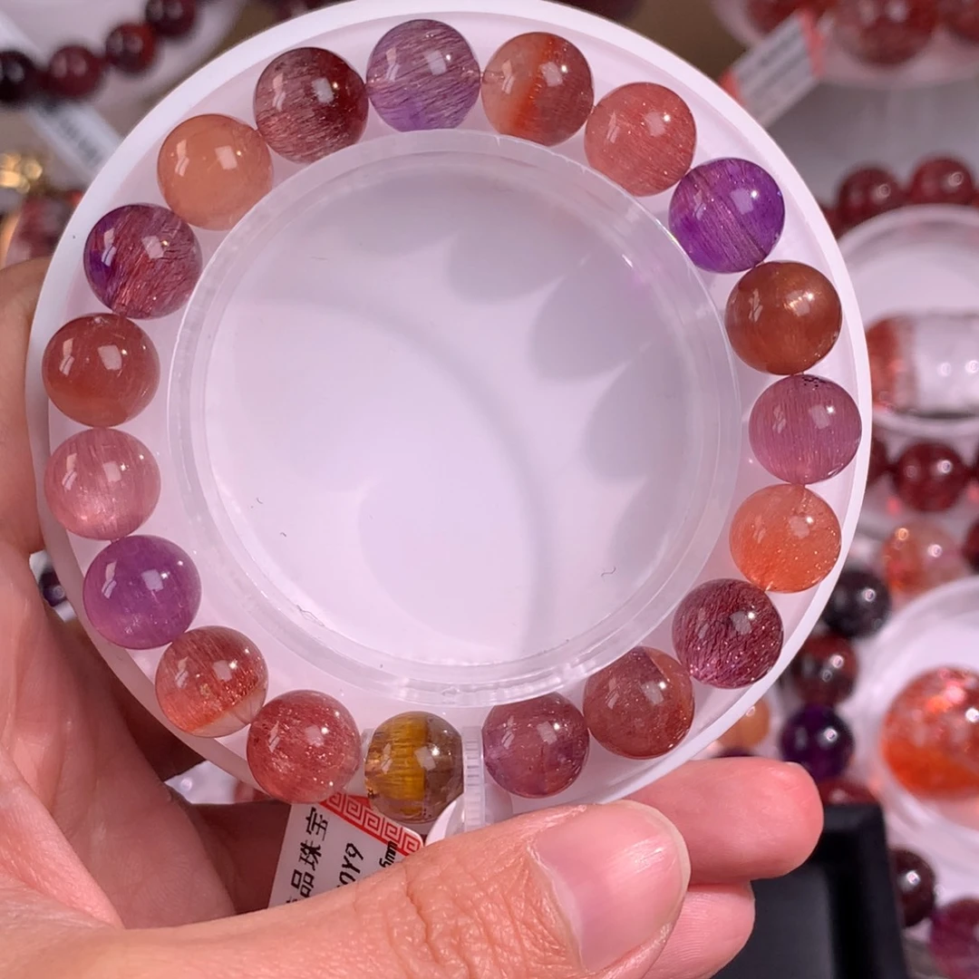 未镶嵌手链水晶水蜜桃超七