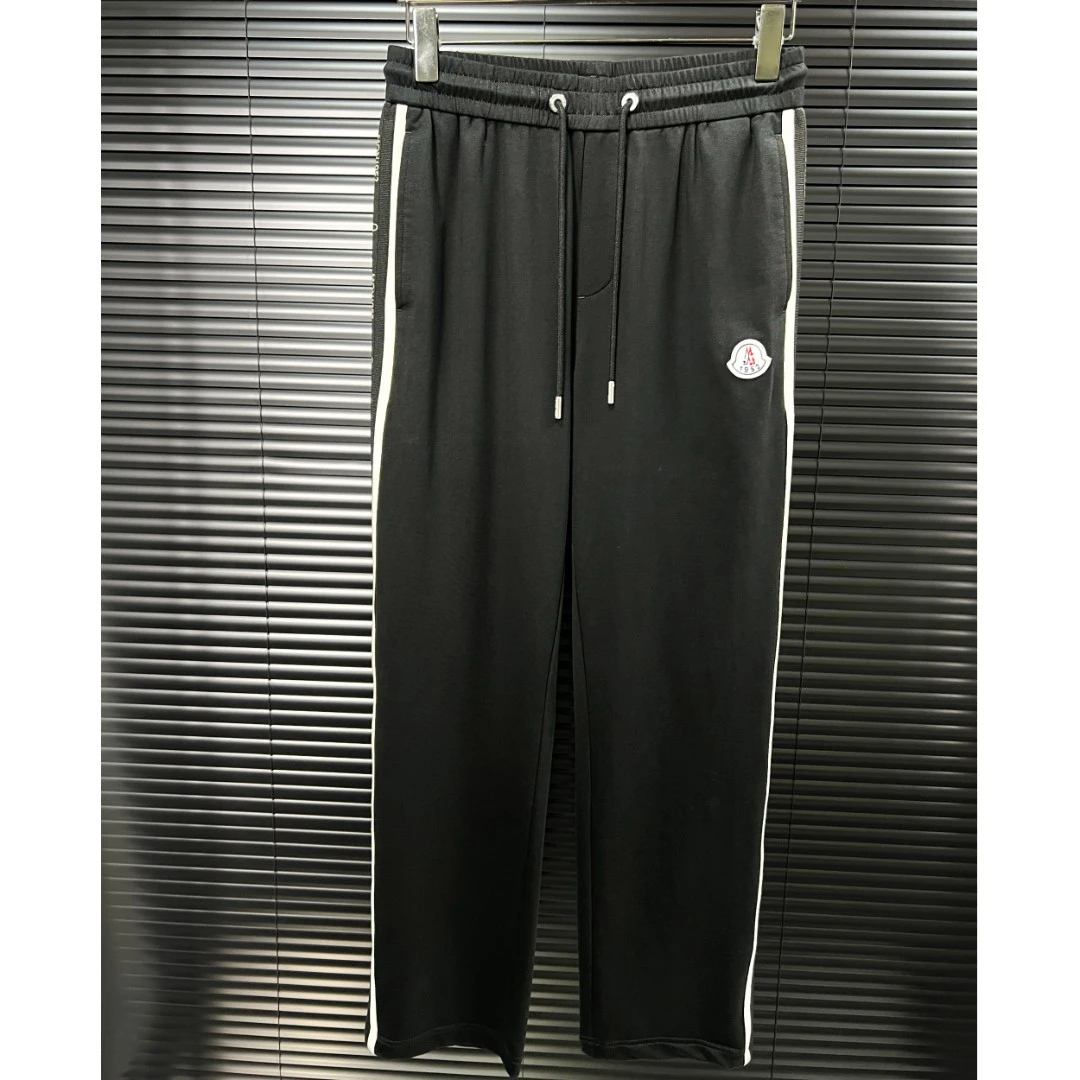 【天亨】2025春夏季侧边织带条直筒卫裤宽松休闲百搭运动阔腿长裤