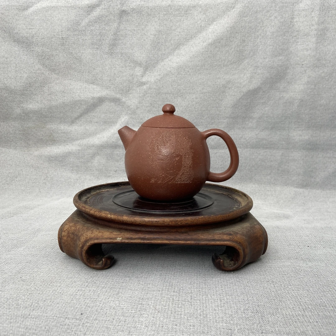 宜兴手工紫砂陶 茶壶GS3493-63