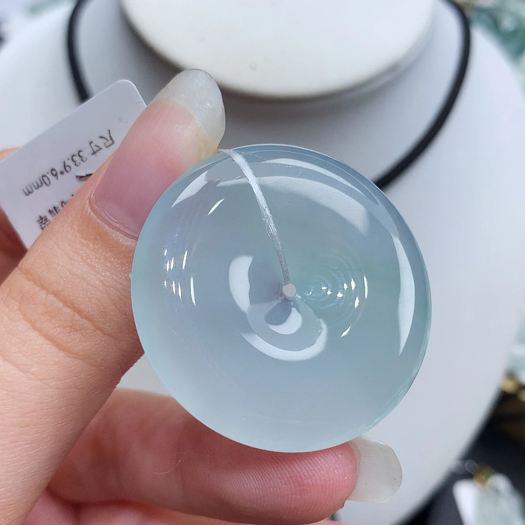 翡翠未镶嵌胸饰翡翠41，33.9/6