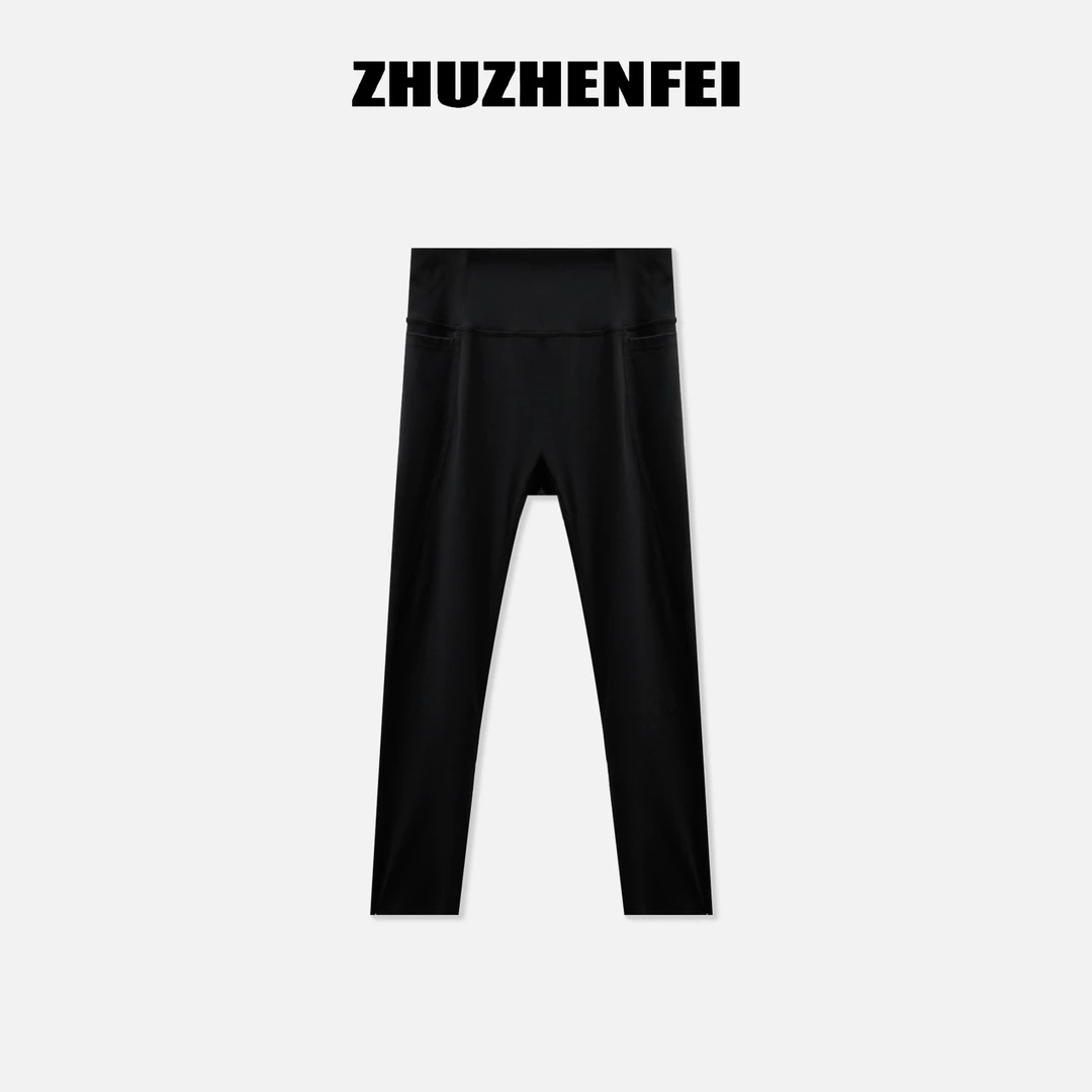 设计师原创新款高腰时尚运动健身百搭打底裤鲨鱼七分裤Z253044