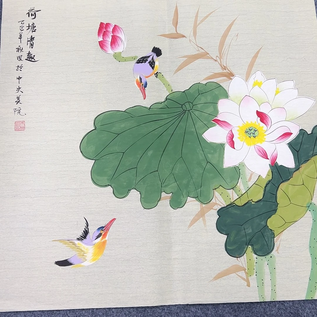 国画宣纸纯手绘作品