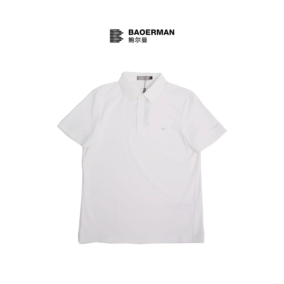 鲍尔曼BAOERMAN短袖POLO衫翻领商务休闲男装上衣纯色夏季T恤56089
