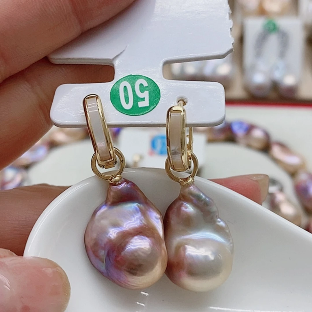 【闪购商品】淡水珍珠耳饰银S925镶嵌