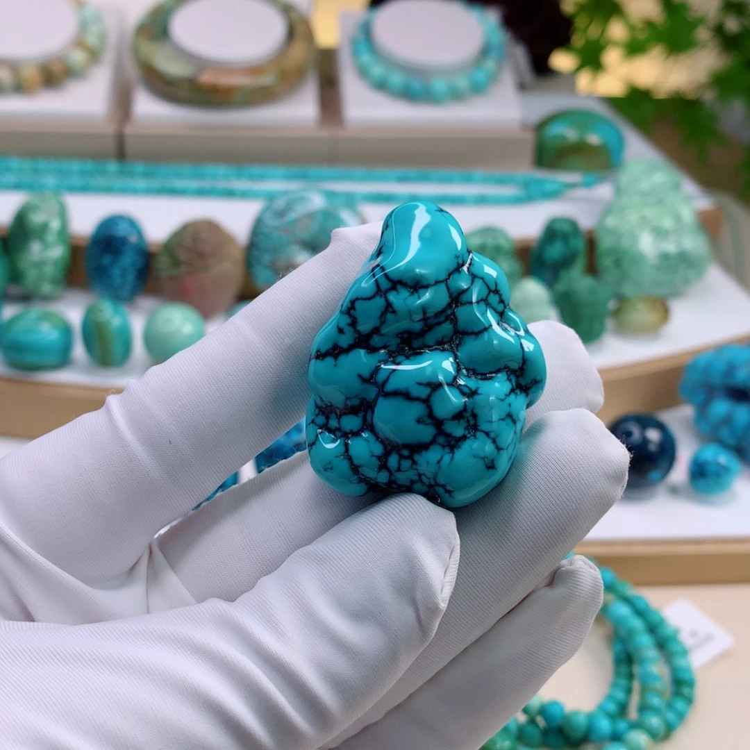 未镶嵌绿松石珠宝奇石