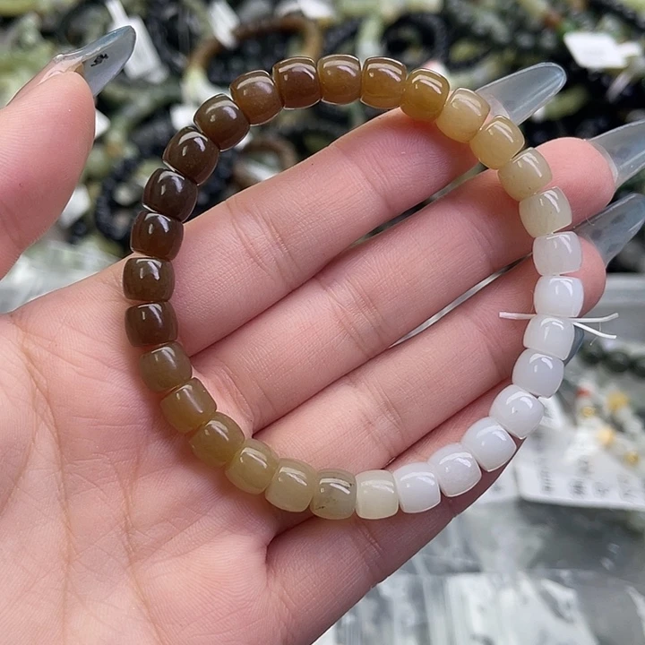 和田玉未镶嵌手链