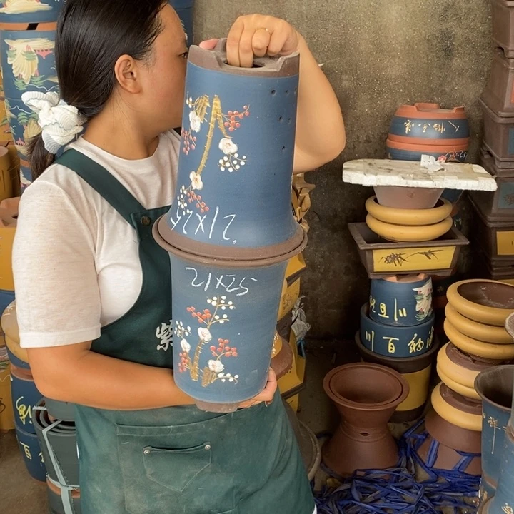 紫砂花盆紫砂花盆盆栽植物花卉苗木种植