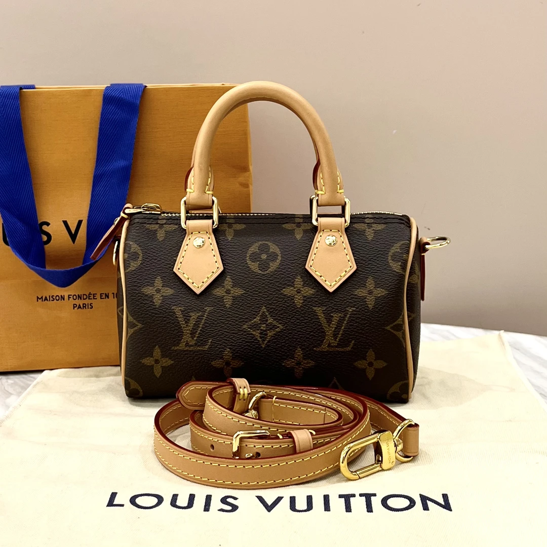 99新 LouisVuitton/路易威登 老花SPnano手提斜挎包 尺寸约16*10