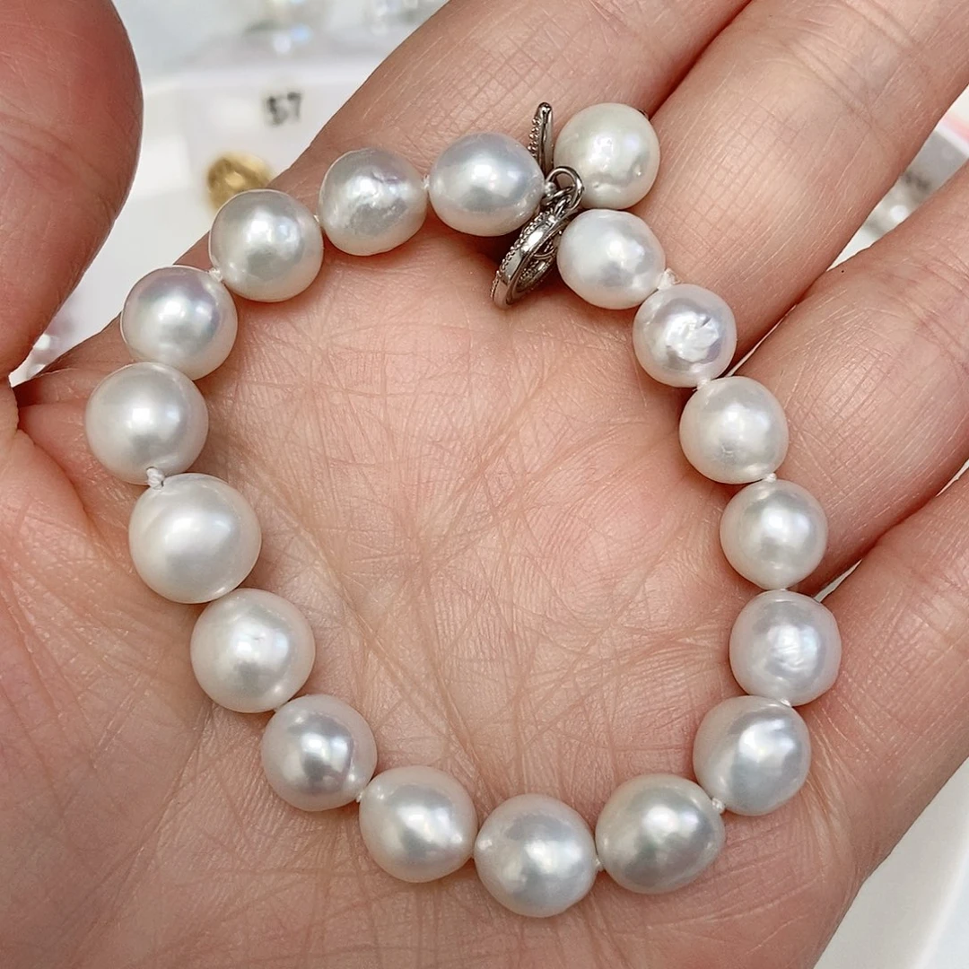 淡水珍珠银S925镶嵌颈饰