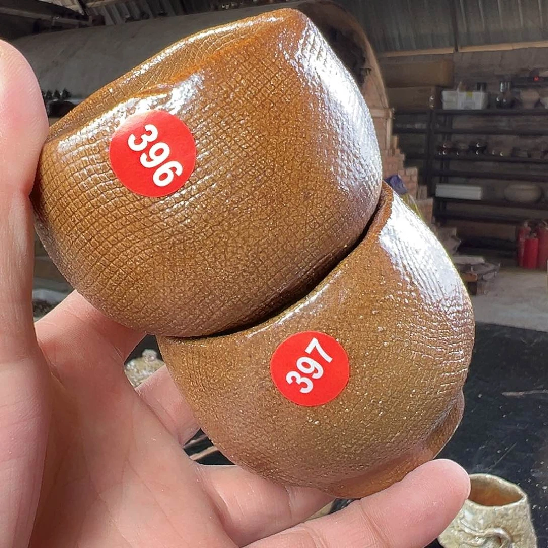 杯396，397号柴烧对杯特价