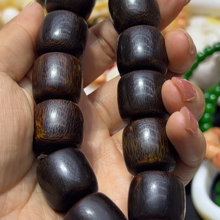 核桃手串/手链2.0老邢黑白金丝西方