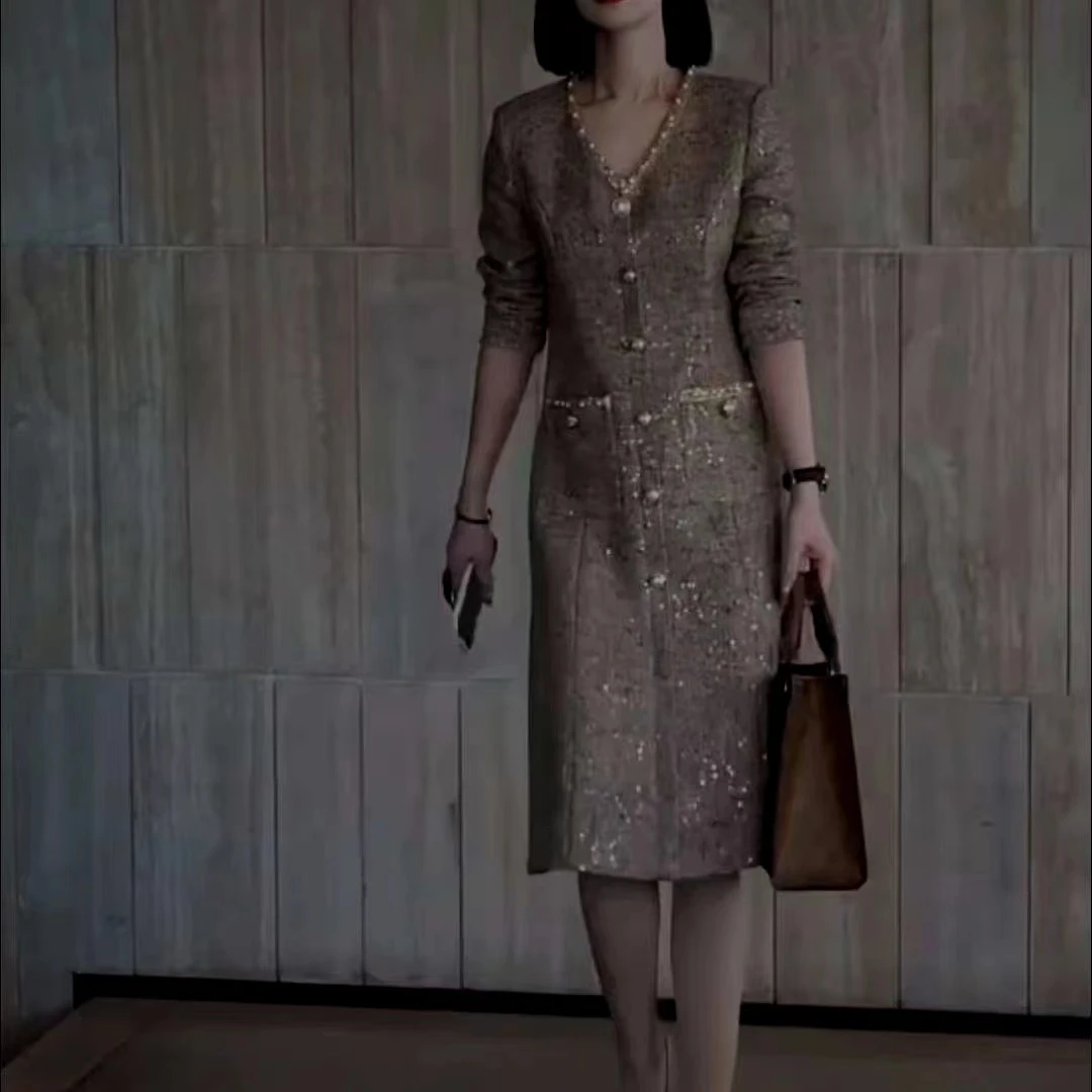 新款气质时尚洋气减龄显瘦女装连衣裙2