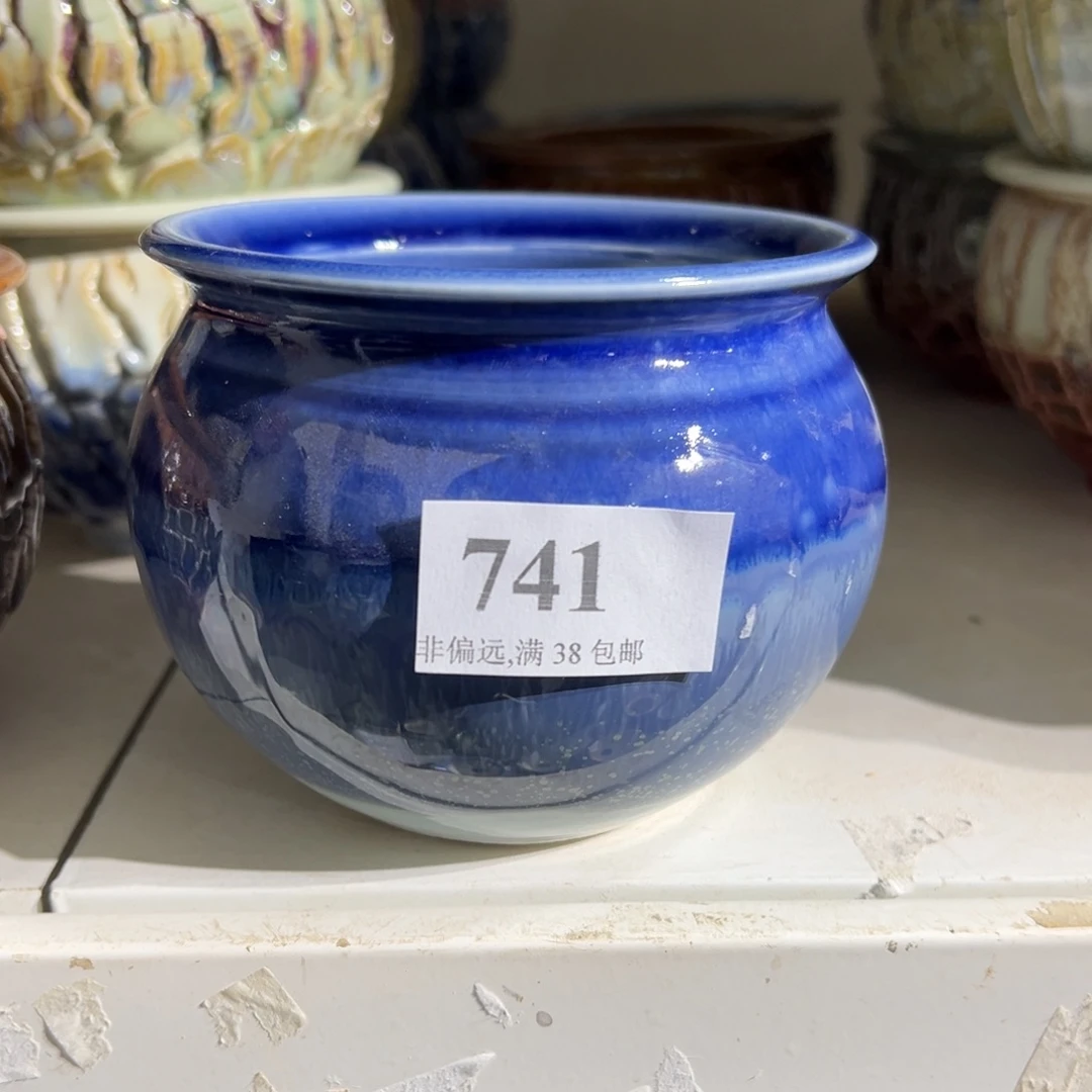 陶瓷口8高8 景德镇手工花盆