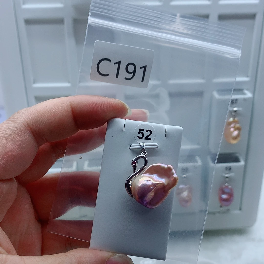 吊坠(不含链)淡水珍珠合金