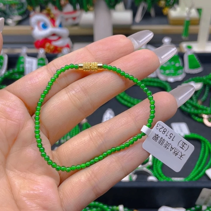 翡翠未镶嵌手链翡翠手链2.5