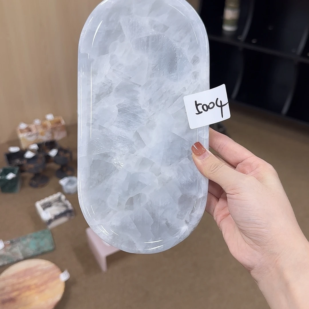 石材圈*蓝水晶托盘5004