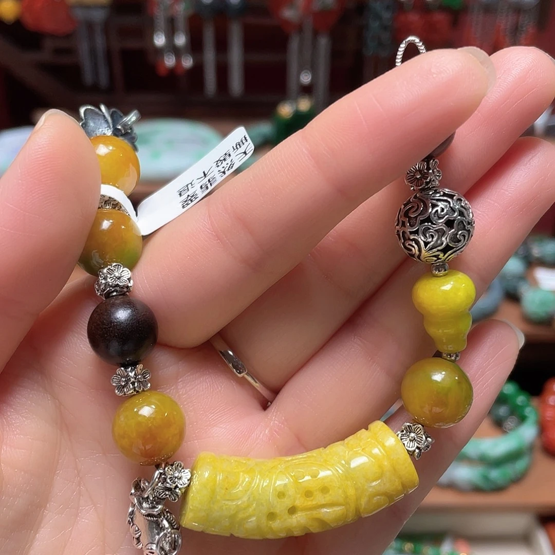 翡翠未镶嵌手链饰品