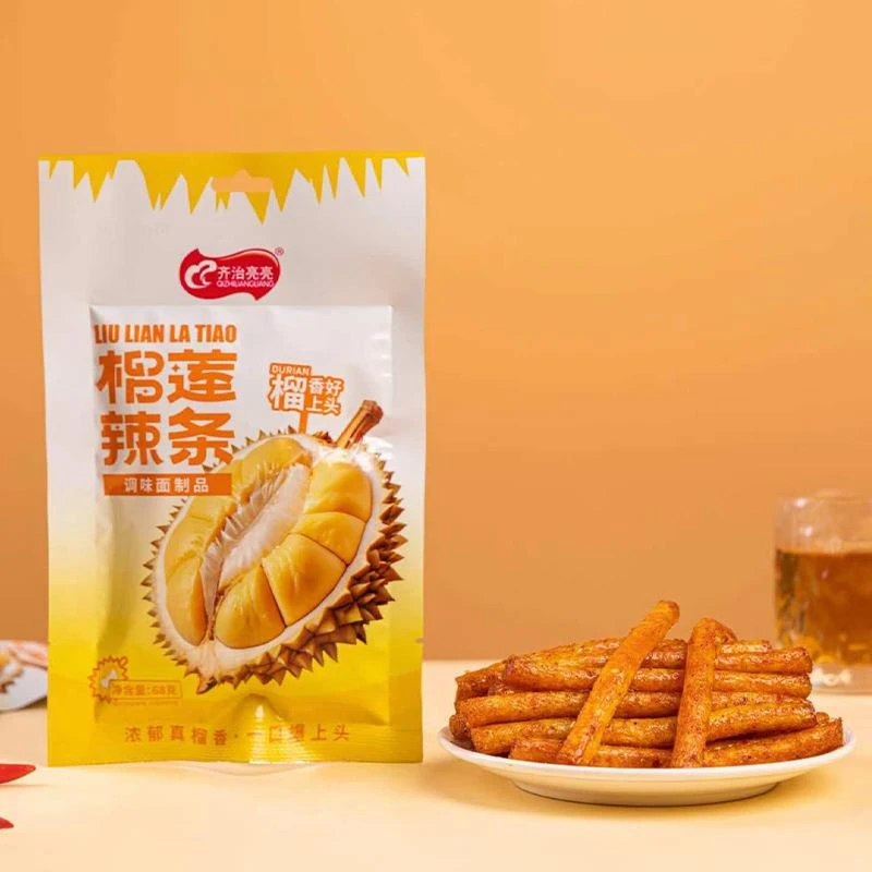 榴莲辣条零食休闲小吃追剧解馋香辣辣棒大面筋