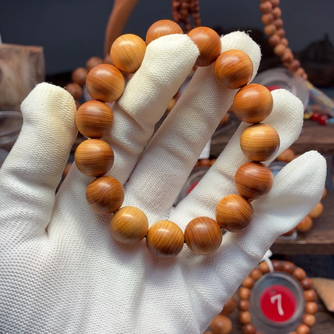 潮***门柏木（崖柏）手串/手链太行崖柏23.2g1.5药香