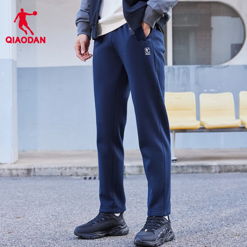 【德开体育专属】中国乔丹宽口长裤男保暖针织长裤XKL33231320AR