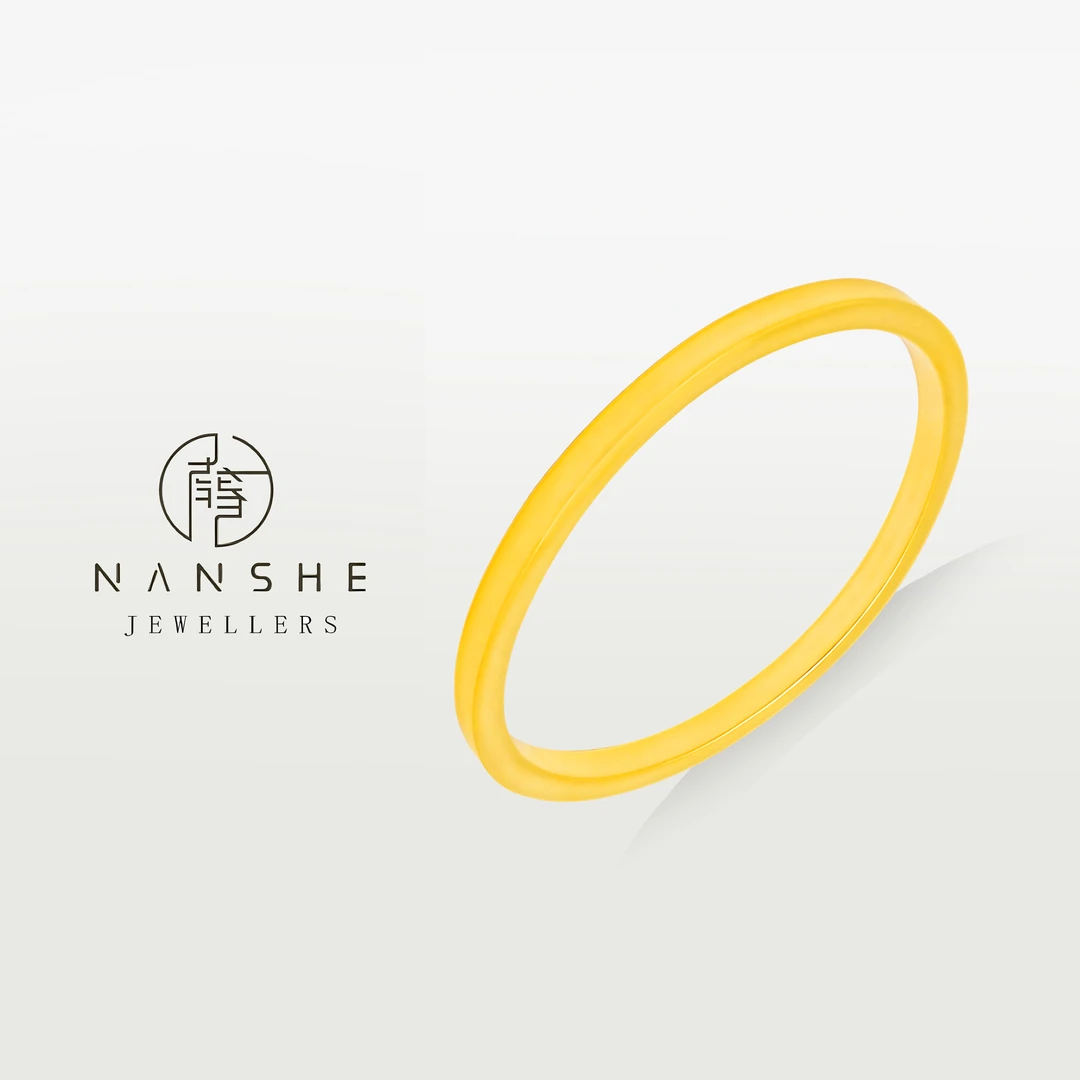 NANSHE/南奢 【小方镯】新中式古法四方平安手镯L1347