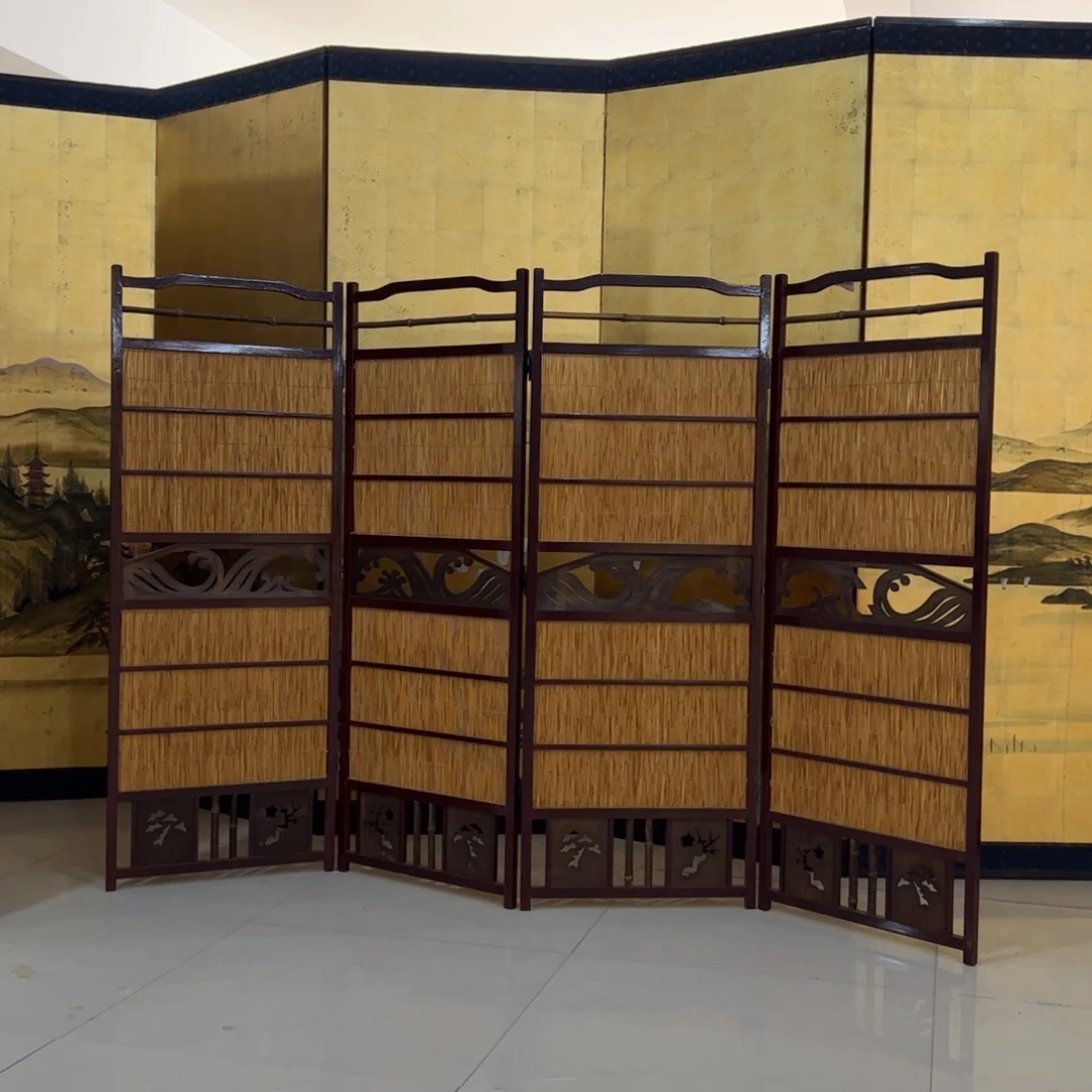 绘画屏风框画茶空间设计