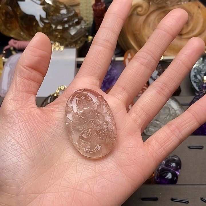 水晶吊坠未镶嵌稔****）吊坠