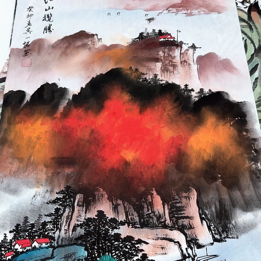 国画国画作品多次