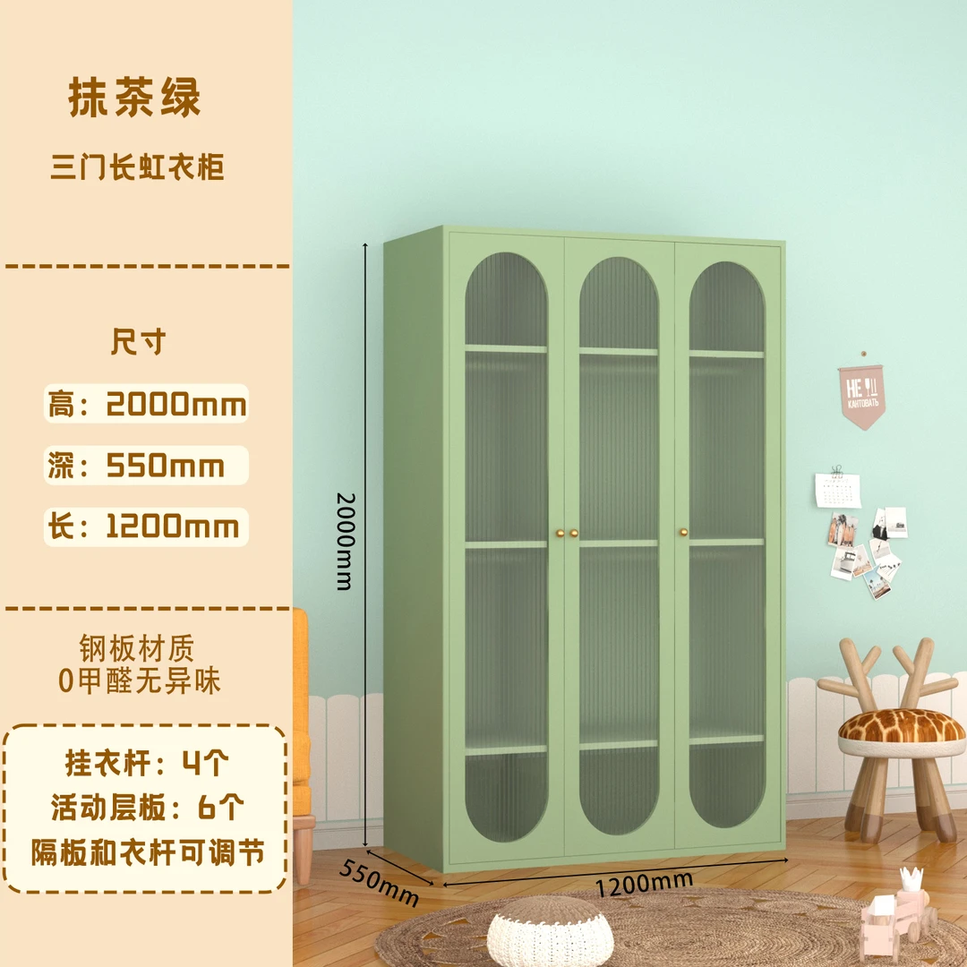 2025网红款长虹面板防尘落地衣柜家用零甲醛新疆仓小衣柜家用卧室