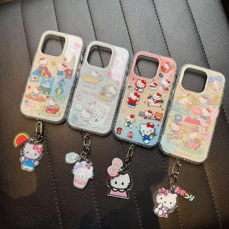 奥菲顿可爱kitty系列挂件适用苹果16pro手机壳华为vivo小米15oppo