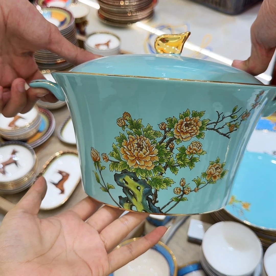 棠***梓杯骨瓷陶瓷包邮餐具系列