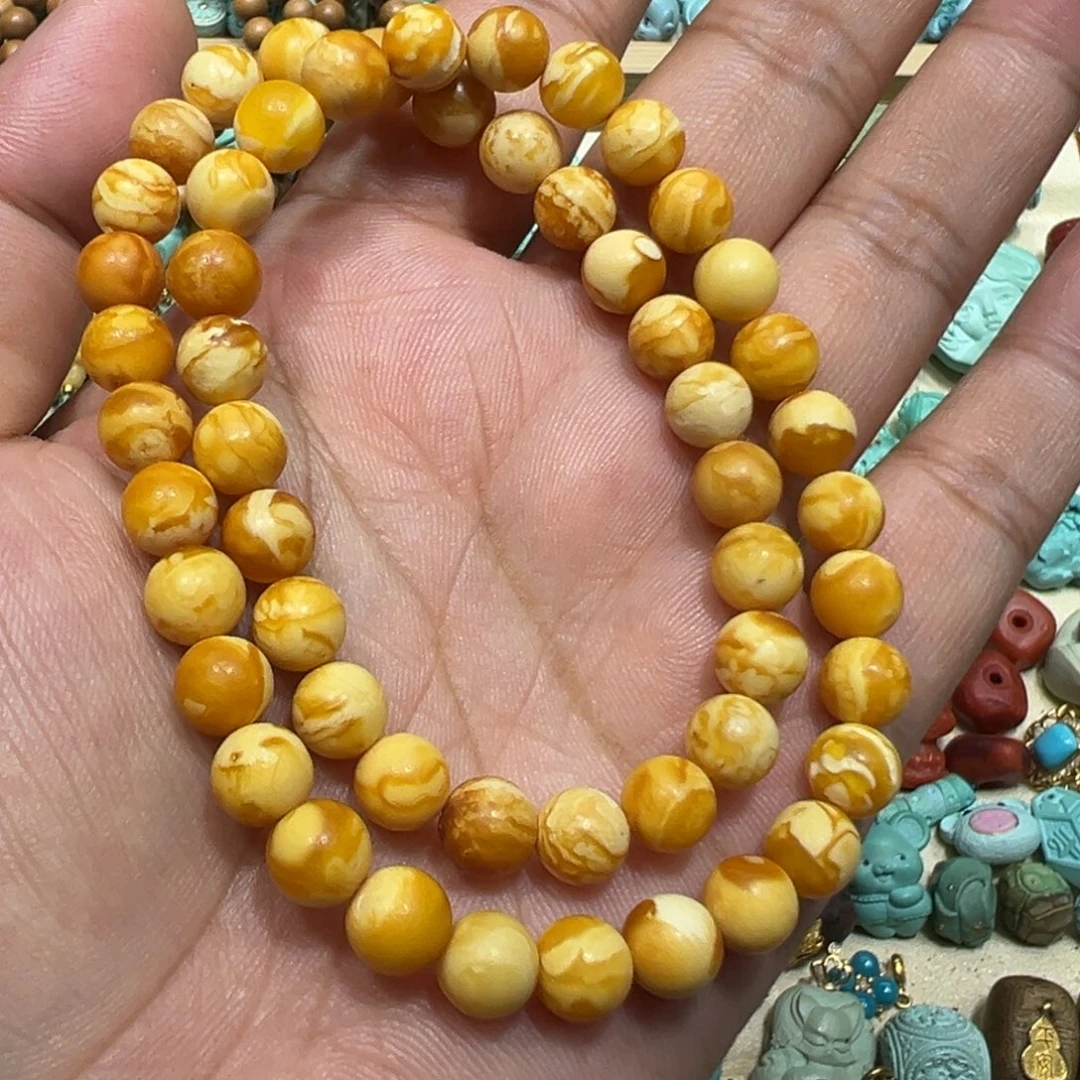 琥珀未镶嵌手链尺寸7.3