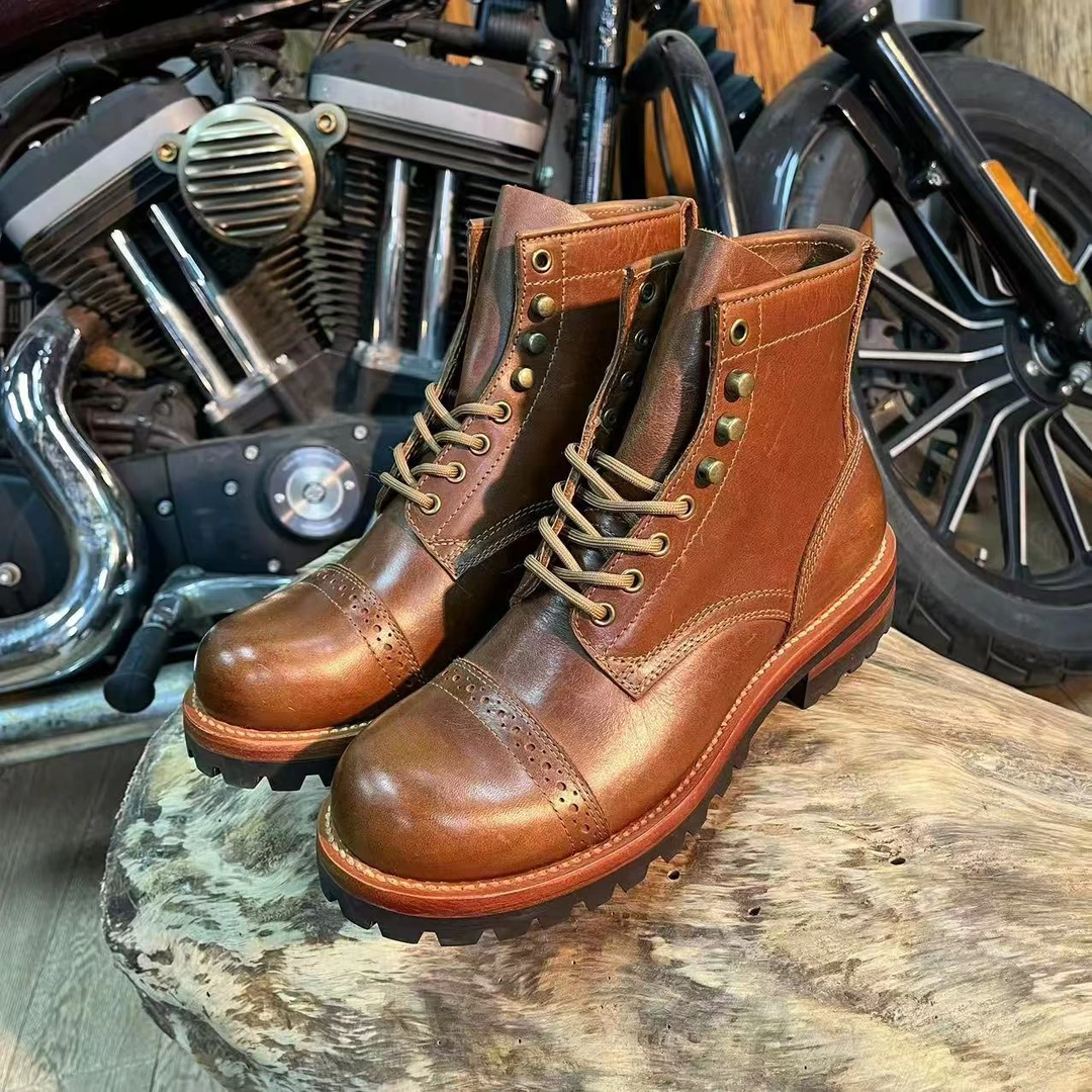 【成哥工装】高端固特异工艺工装靴伞兵靴LZ0038