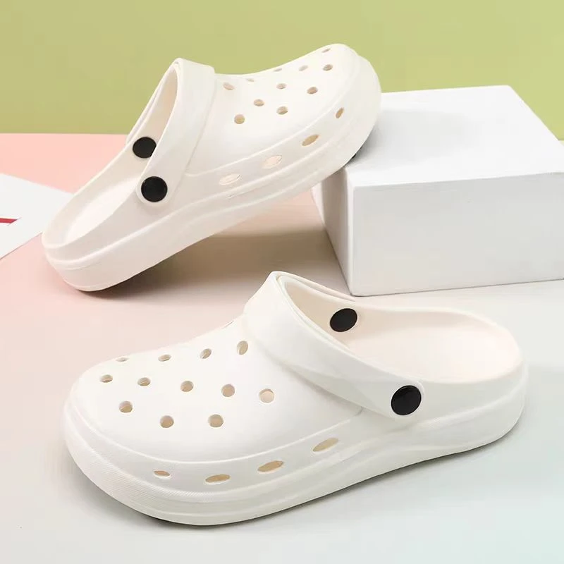 大庆仓 泡芙洞洞鞋沙滩拖鞋 （跟高5.2厘米）