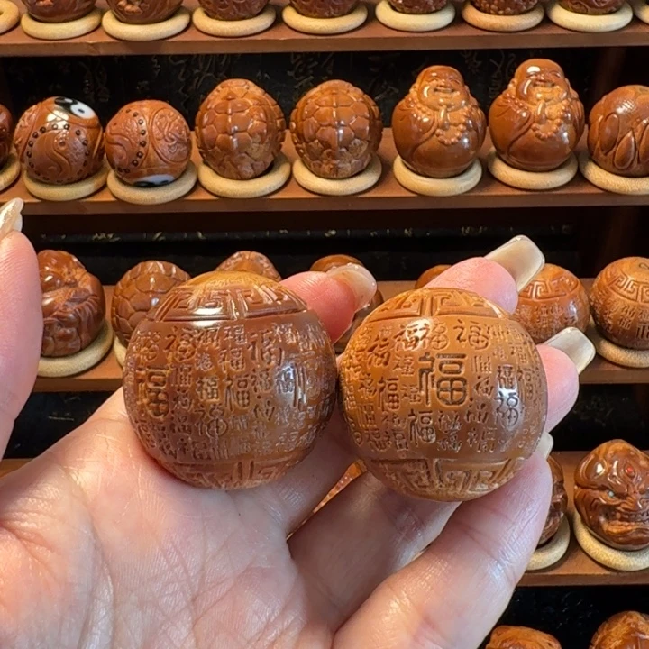 日***火巴西橄榄核雕工艺品