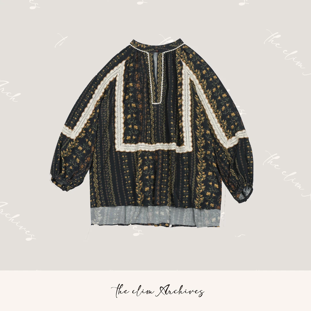 【以琳档案】“赫拉小姐”古风美学松弛上衣紫檀扣复古小衫#LN029122