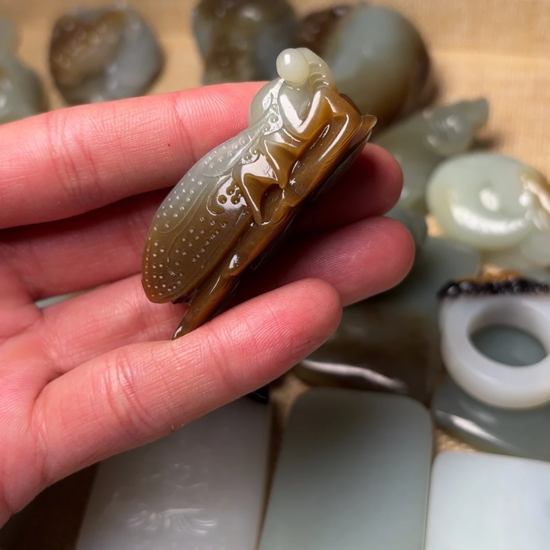 和田玉吊坠(不含链)未镶嵌江*?