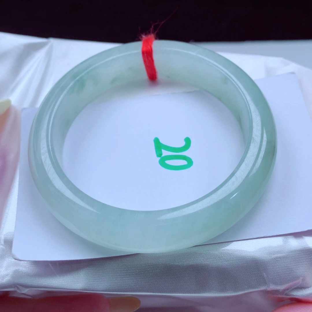 未镶嵌手镯翡翠天然缅甸翡翠A货手镯 20号