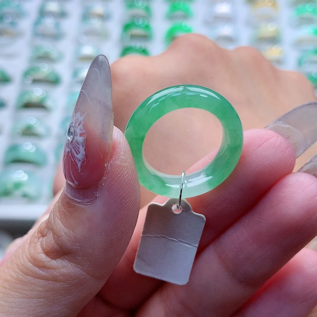 翡翠戒指未镶嵌木****计14号