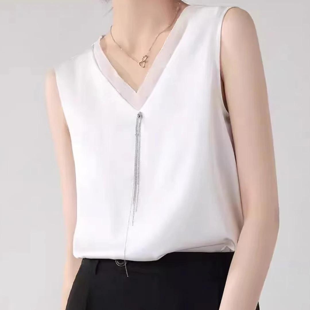 夏季女士缎面吊带背心内搭外穿时尚百搭G 1