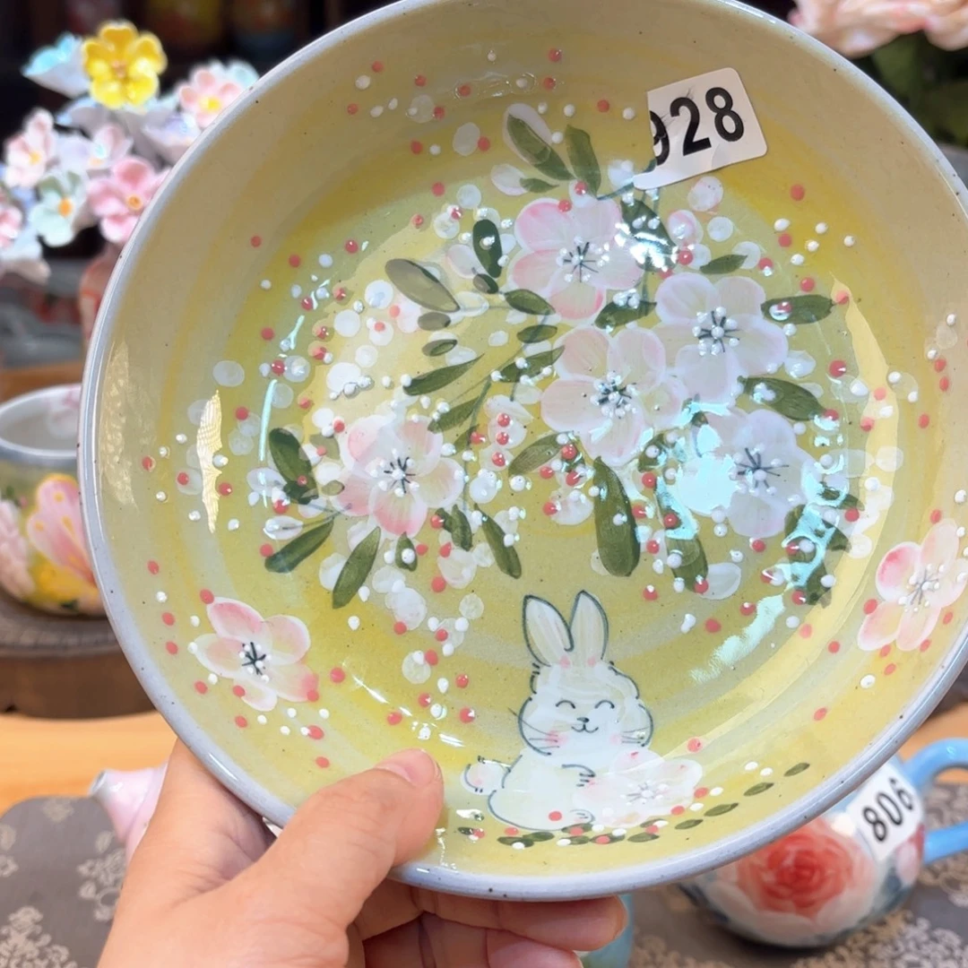 景德镇手绘高温釉下彩陶瓷茶具