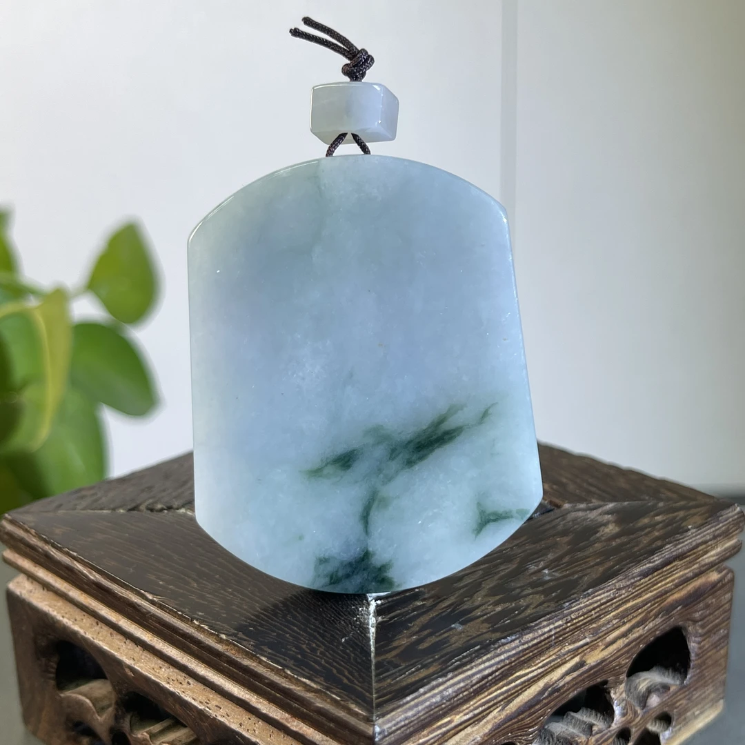 JYA05-67  天然缅甸A货翡翠  无事牌