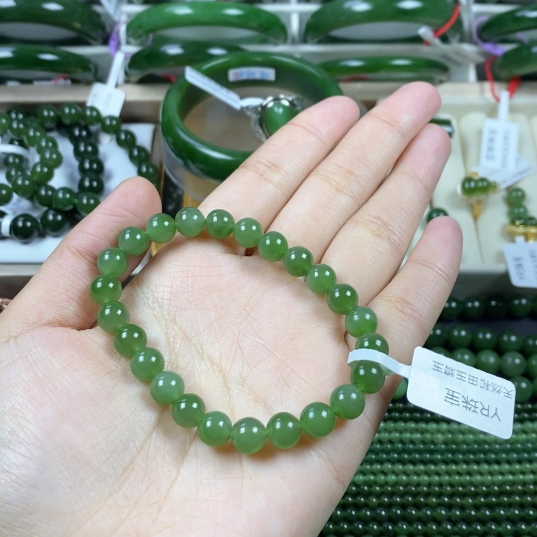 和田玉（碧玉）手串未镶嵌8mm