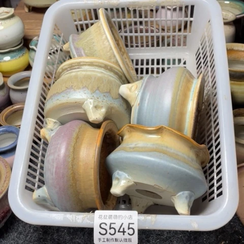 紫砂花盆微瑕545口径7.5左右