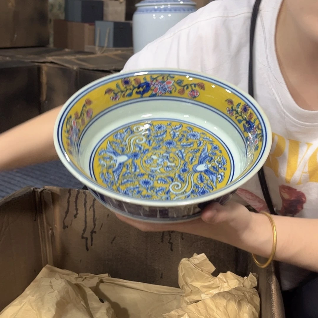 摆件////景德镇陶瓷器。绿。